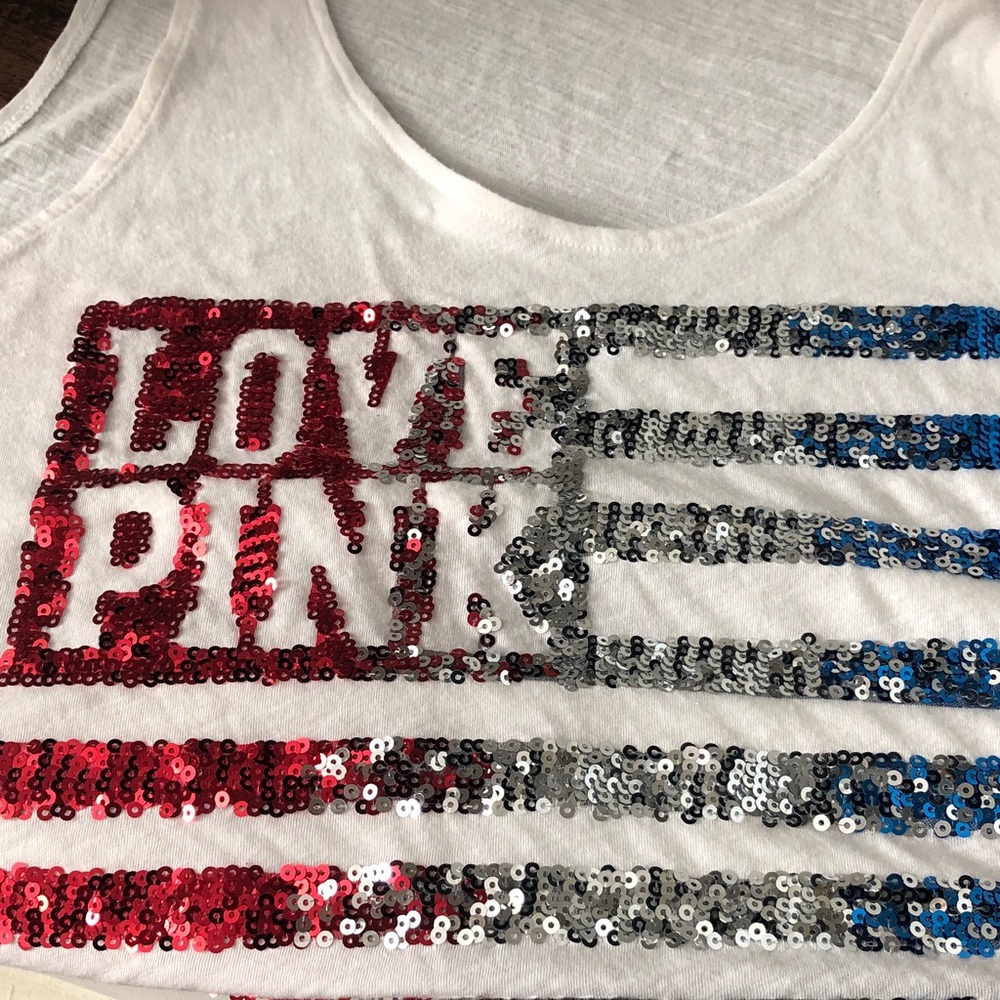 Victoria's Secret Pink White Tee size med